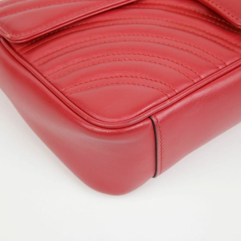 GUCCI GG Marmont 小號鏈條單肩斜背包 443497-12