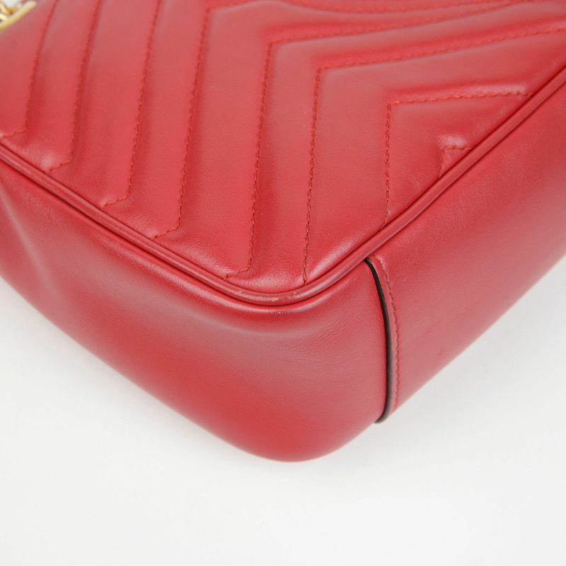 GUCCI GG Marmont 小號鏈條單肩斜背包 443497-14