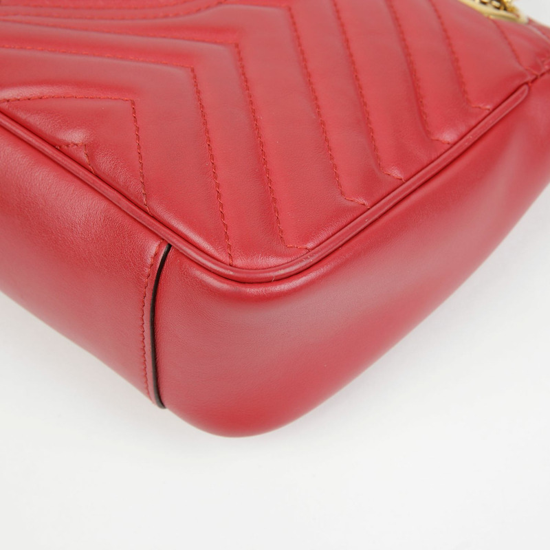 GUCCI GG Marmont 小號鏈條單肩斜背包 443497-15