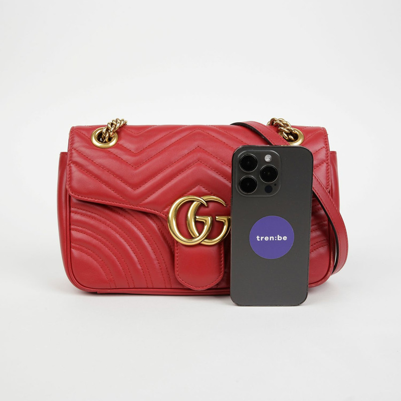 GUCCI GG Marmont 小號鏈條單肩斜背包 443497-16