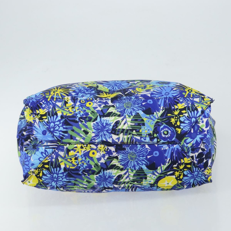 【日本直送】PRADA 尼龍皮革手提包 藍色 銀色 正品 147405-4