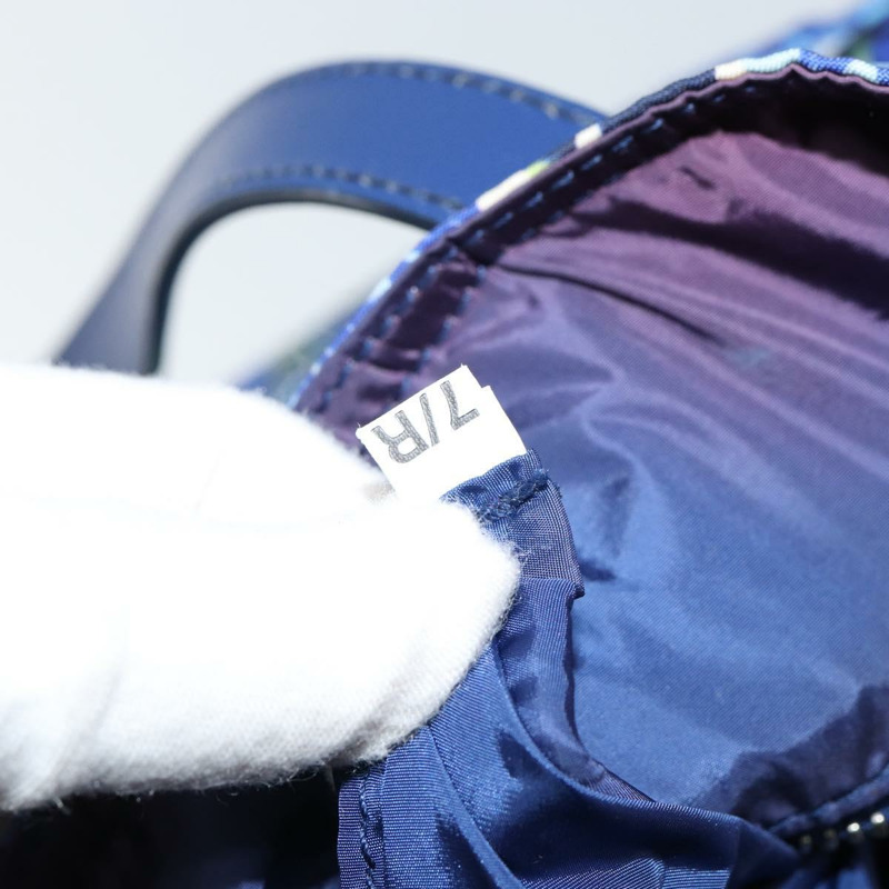 【日本直送】PRADA 尼龍皮革手提包 藍色 銀色 正品 147405-10