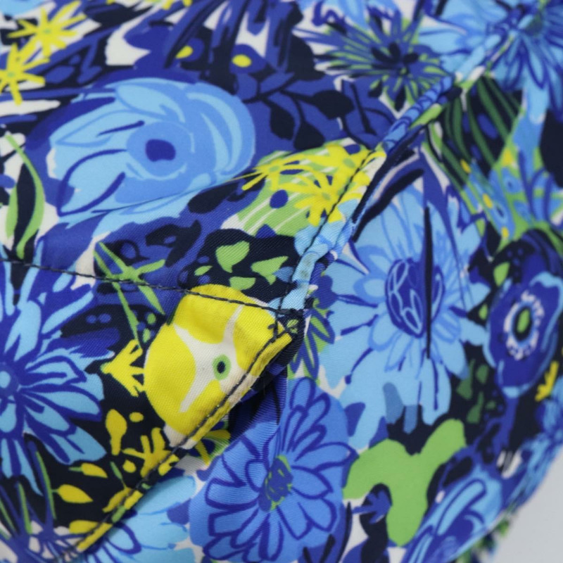 【日本直送】PRADA 尼龍皮革手提包 藍色 銀色 正品 147405-15