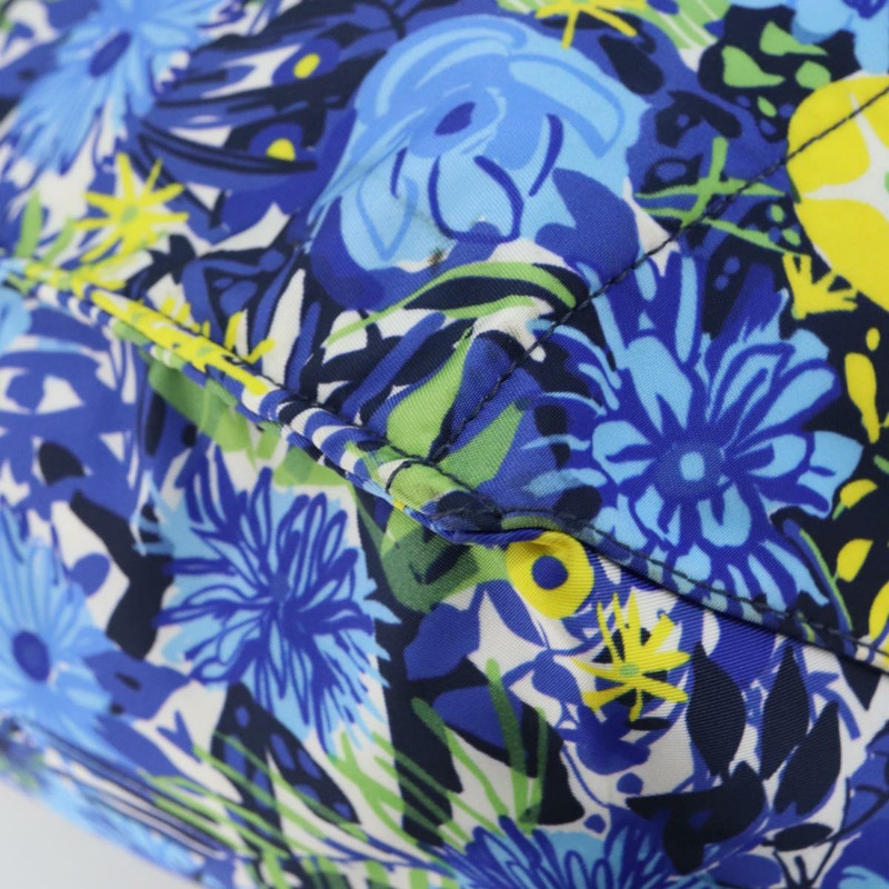 【日本直送】PRADA 尼龍皮革手提包 藍色 銀色 正品 147405-16