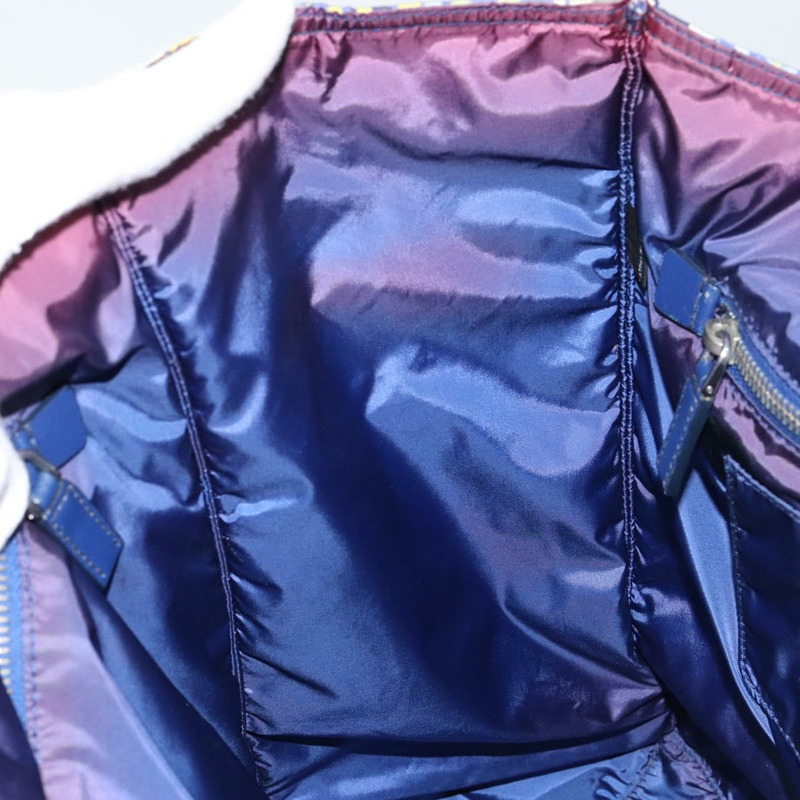 【日本直送】PRADA 尼龍皮革手提包 藍色 銀色 正品 147405-19