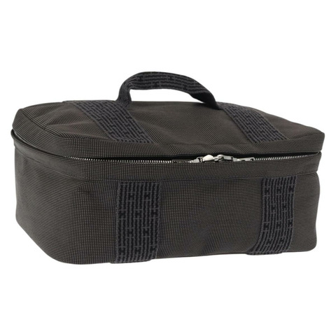 愛馬仕 Vanity Her Line 化妝包 帆布灰色 正品 147392