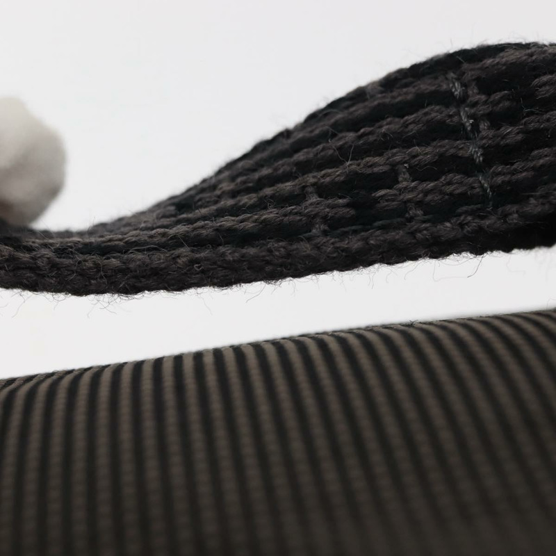 【日本直送】愛馬仕 Vanity Her Line 化妝包 帆布灰色 正品 147392-7