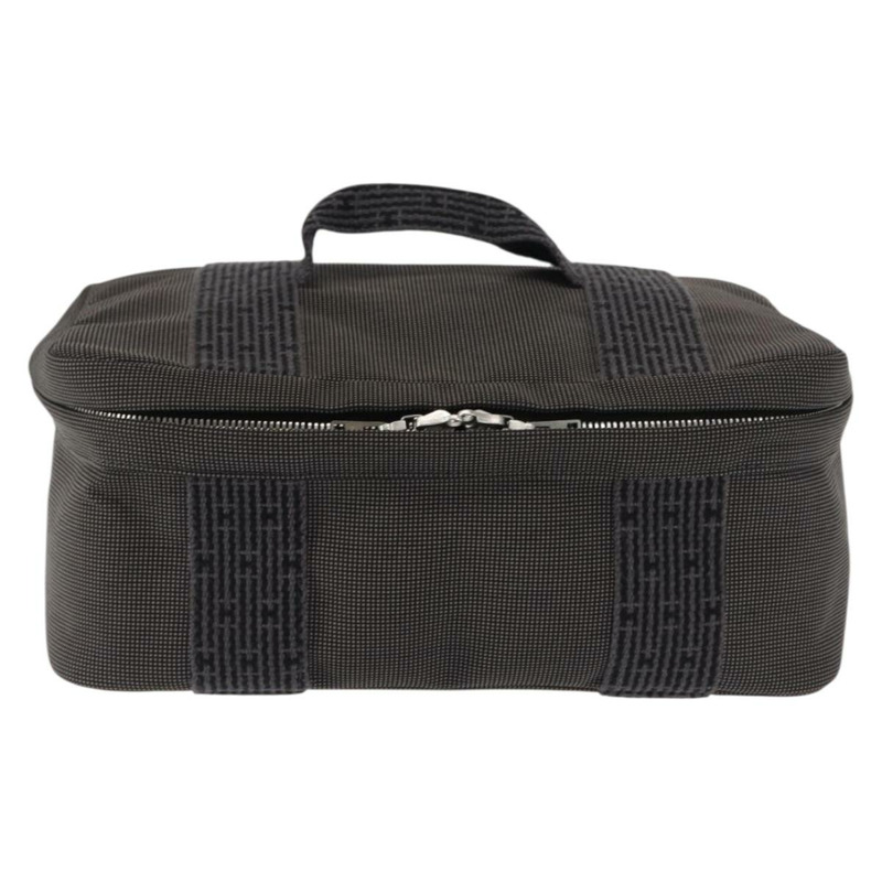 【日本直送】愛馬仕 Vanity Her Line 化妝包 帆布灰色 正品 147392-12