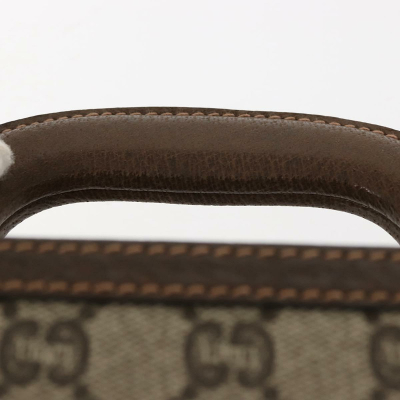 【日本直送】GUCCI GG Plus Supreme 公事包 PVC 米色 金色 正品 146488-7