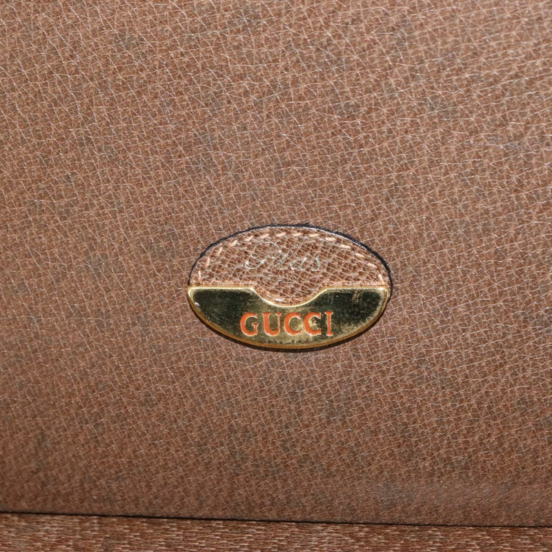 【日本直送】GUCCI GG Plus Supreme 公事包 PVC 米色 金色 正品 146488-17