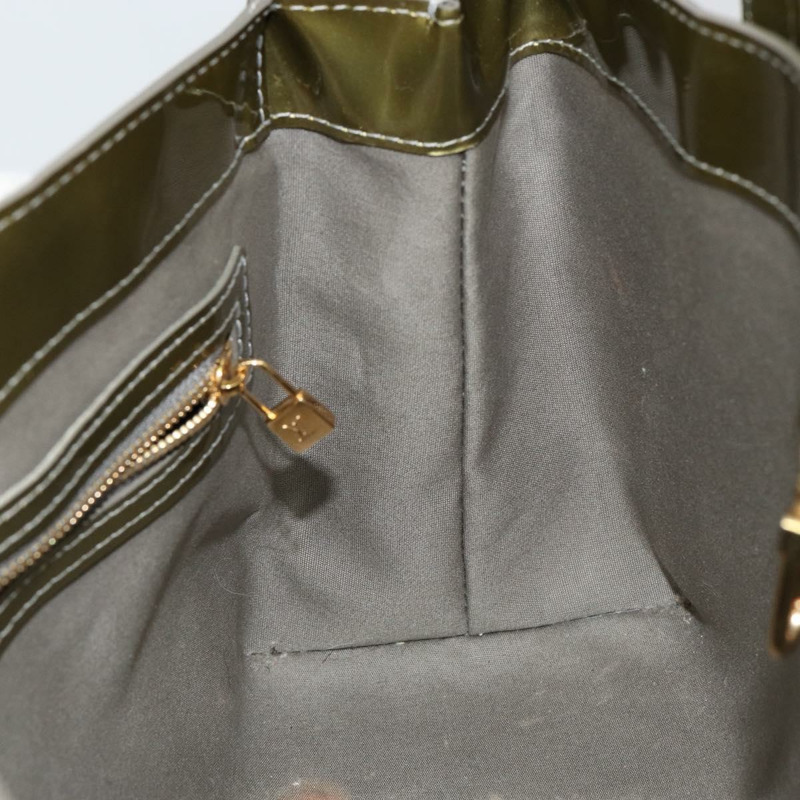 【日本直送】路易威登 Monogram Vernis Wilshire PM 手袋 Gris Art Deco M91627 Auth 146474-18