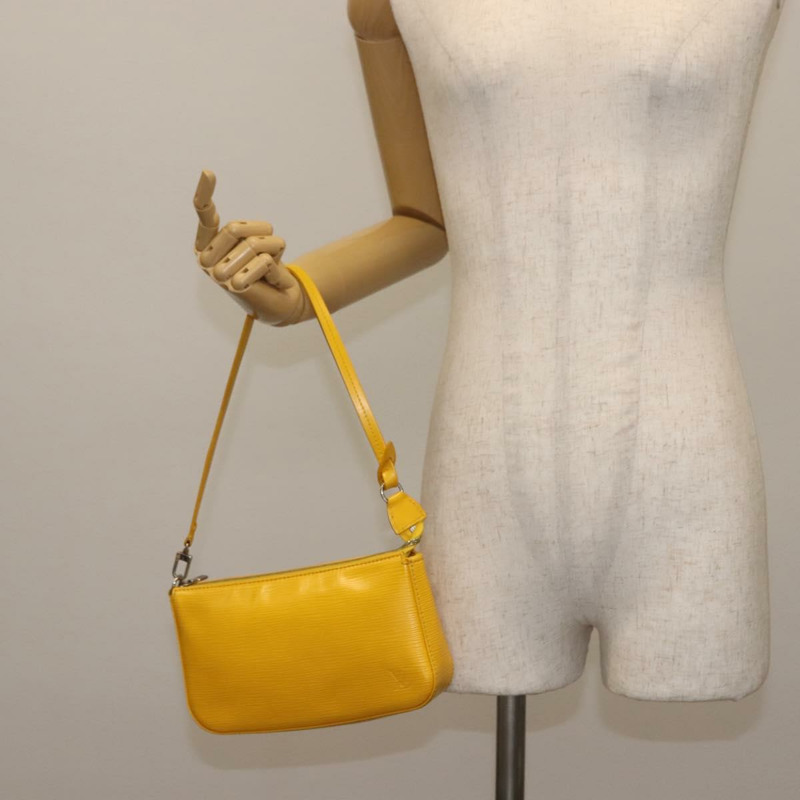【日本直送】路易威登 Epi Pochette Accessoires 配件包 黃色 M52989 正品 146464-20