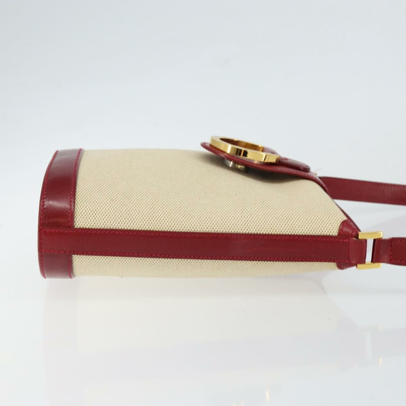 【日本直送】蒂芬妮 (TIFFANY&Co.) 帆布肩包 米色 金色 正品 146483-2