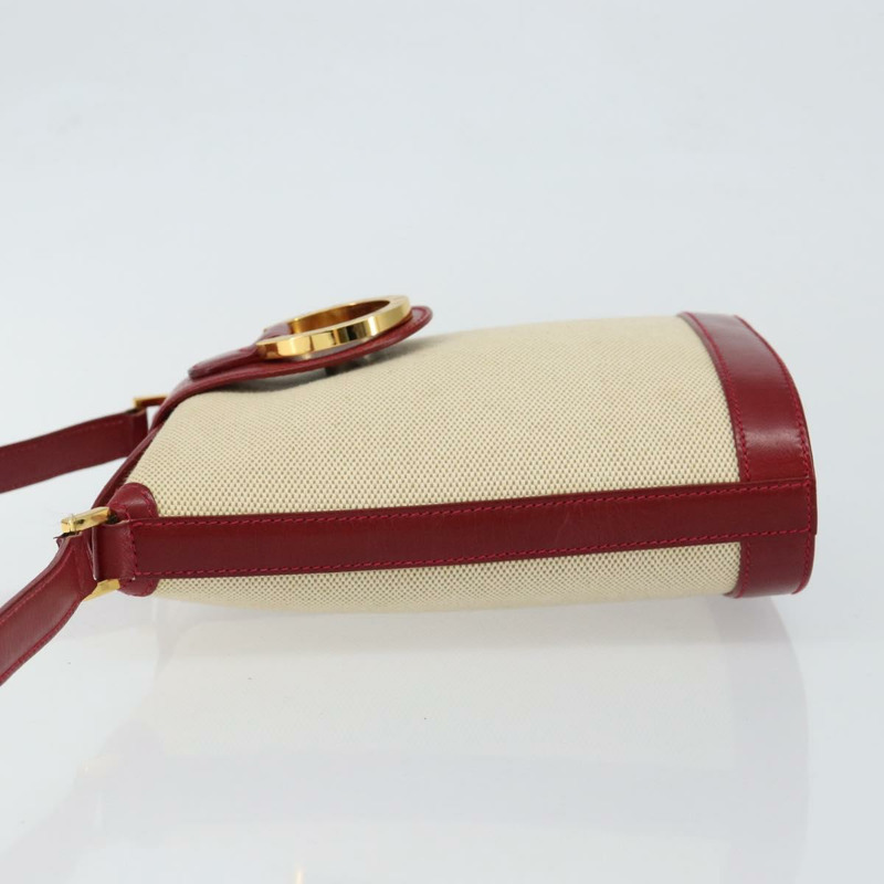 【日本直送】蒂芬妮 (TIFFANY&Co.) 帆布肩包 米色 金色 正品 146483-3