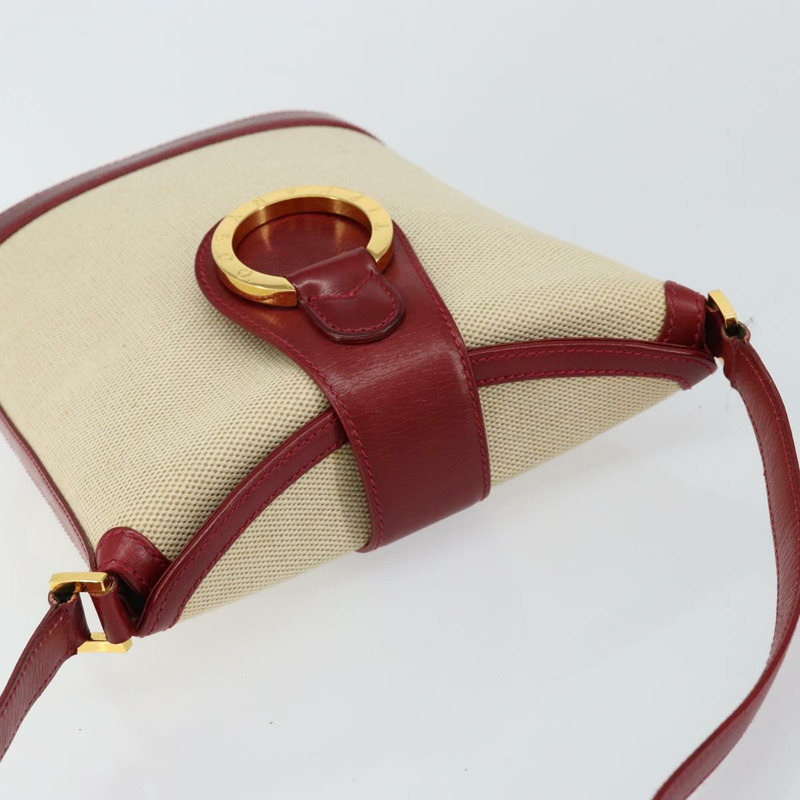 【日本直送】蒂芬妮 (TIFFANY&Co.) 帆布肩包 米色 金色 正品 146483-5
