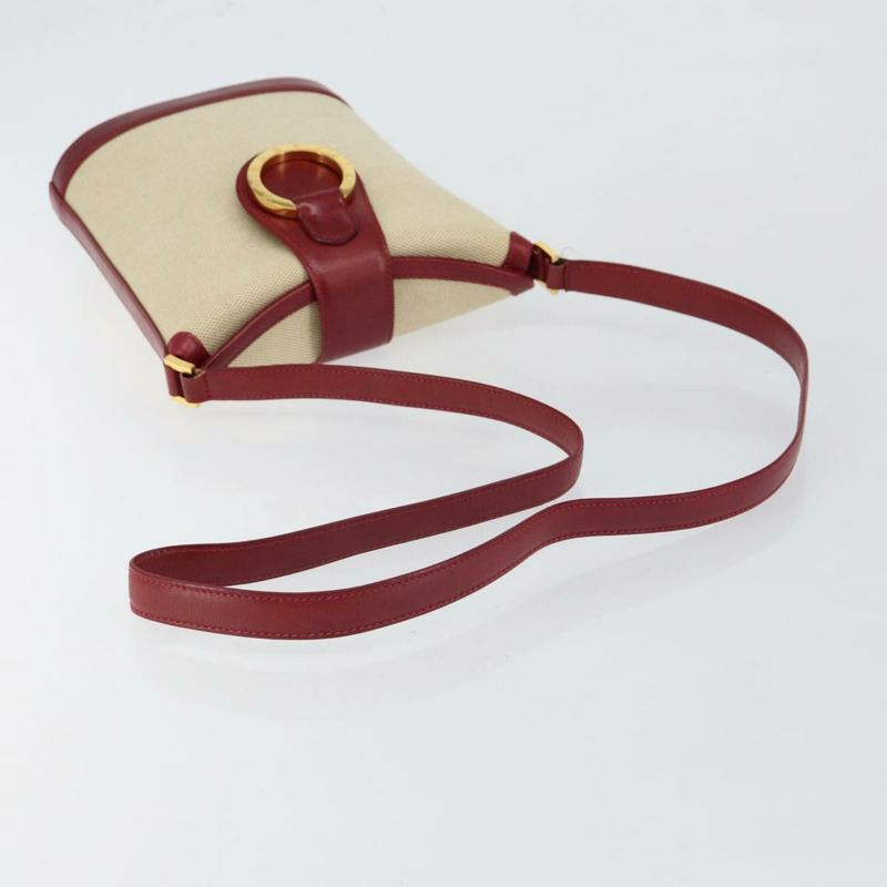 【日本直送】蒂芬妮 (TIFFANY&Co.) 帆布肩包 米色 金色 正品 146483-6