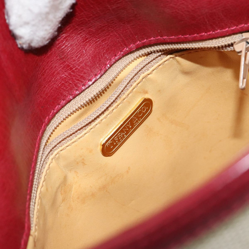 【日本直送】蒂芬妮 (TIFFANY&Co.) 帆布肩包 米色 金色 正品 146483-9