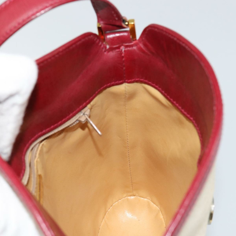 【日本直送】蒂芬妮 (TIFFANY&Co.) 帆布肩包 米色 金色 正品 146483-17