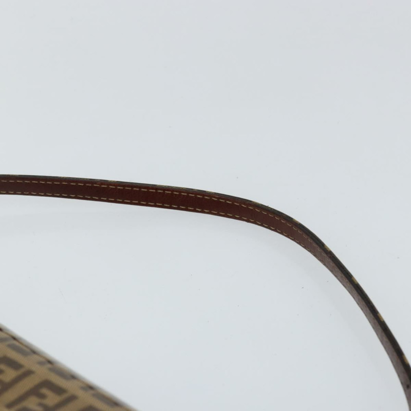 【日本直送】FENDI Zucchino帆布Mamma Baguette單肩包琺瑯米色金色正品 146481-7