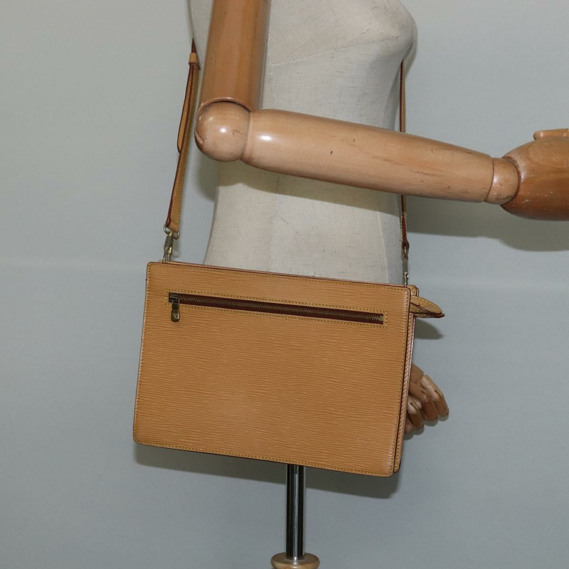 【日本直送】路易威登 Epi Angian 米色單肩背包 M52116 LV 正品 147346-21