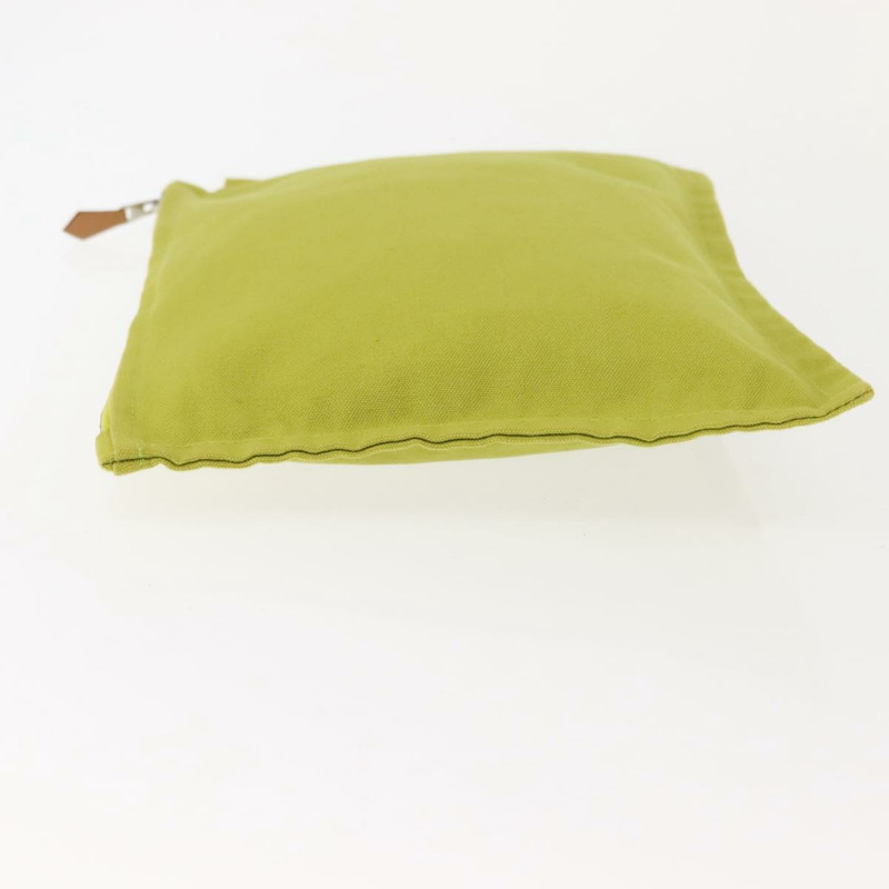 【日本直送】愛馬仕 Bora Bora 帆布手拿包 3 件組 綠色 銀色 正品 147270-10