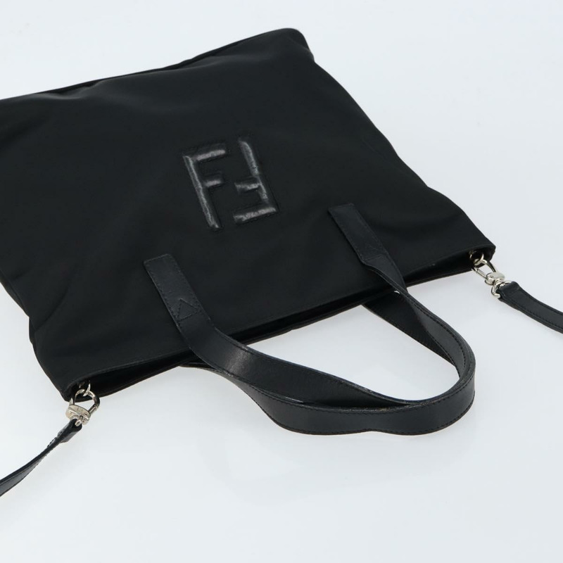 【日本直送】FENDI 尼龍手提包 2way 黑色銀色 正品 ep11442-5
