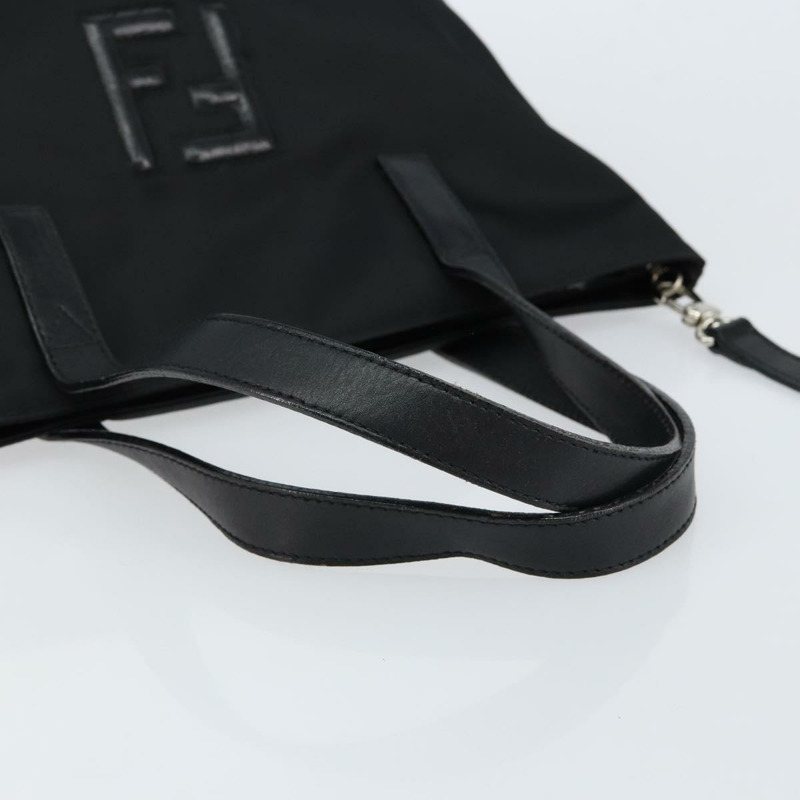 【日本直送】FENDI 尼龍手提包 2way 黑色銀色 正品 ep11442-6