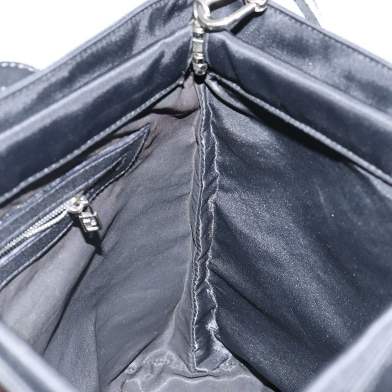 【日本直送】FENDI 尼龍手提包 2way 黑色銀色 正品 ep11442-19
