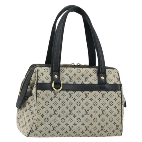 路易威登 Monogram Mini Josephine PM 手提包 藍色 M92049 LV 正品 BA7012