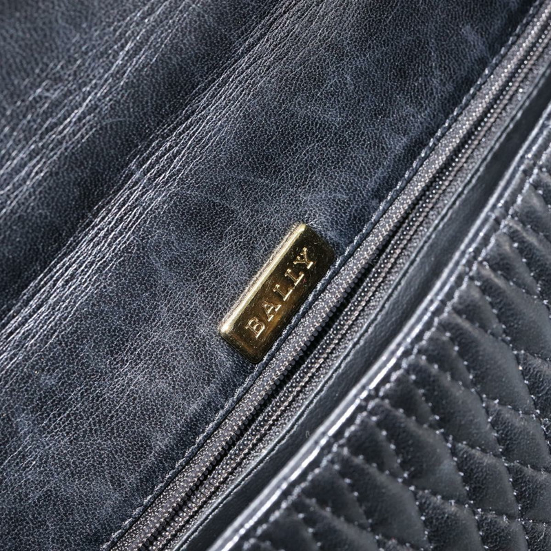 【日本直送】BALLY 手提包 皮革 黑色 金色 正品 BA7023-18