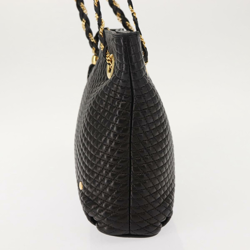 【日本直送】BALLY 鏈條手提包 皮革 黑色 金色 正品 BA7022-2