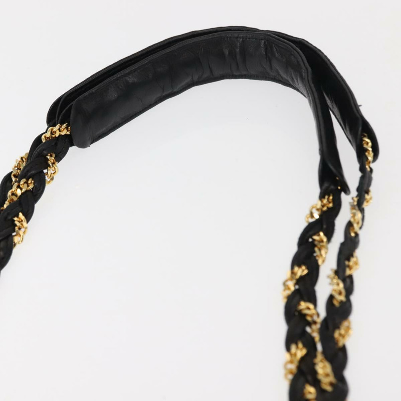 【日本直送】BALLY 鏈條手提包 皮革 黑色 金色 正品 BA7022-7