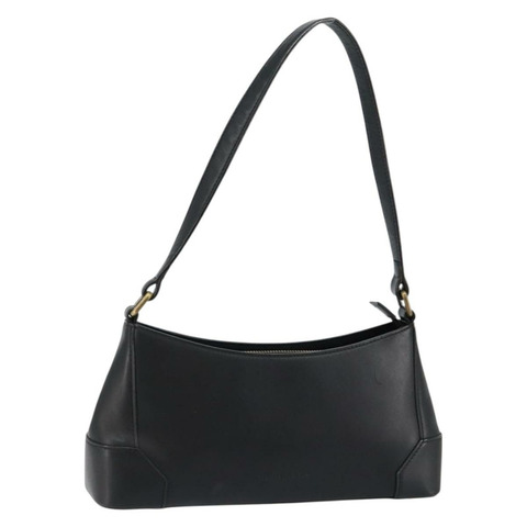 BURBERRY 黑色金色皮革單肩包 正品 ep11428