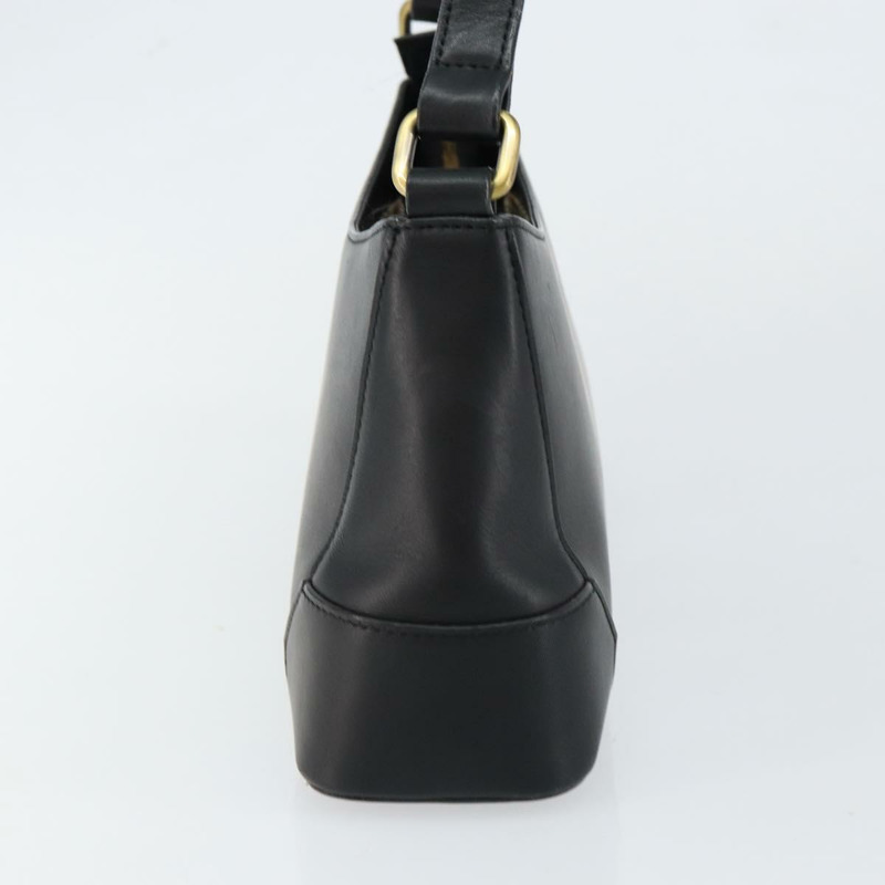 【日本直送】BURBERRY 黑色金色皮革單肩包 正品 ep11428-3