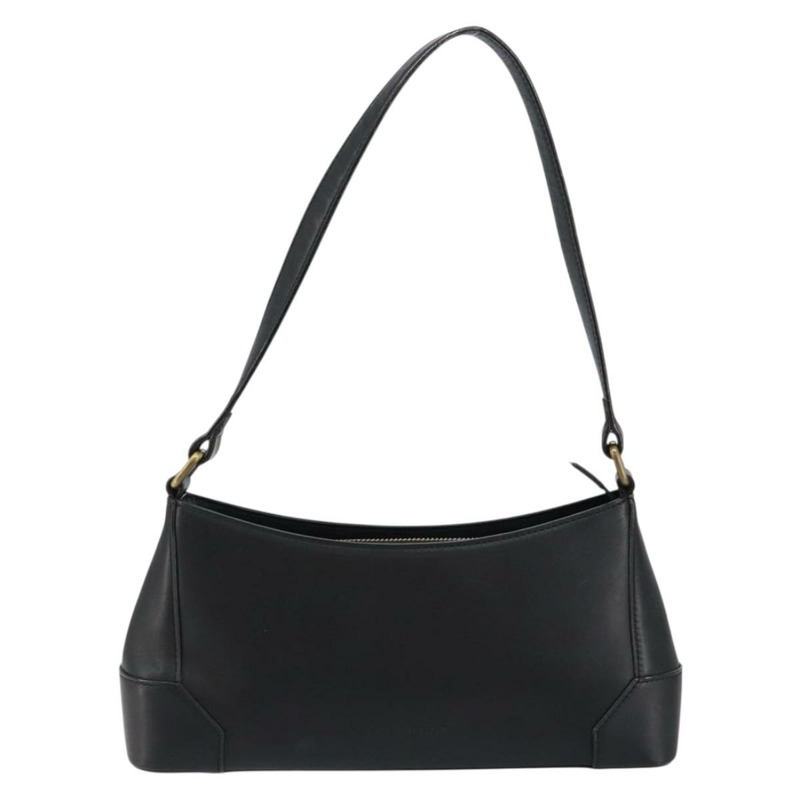 【日本直送】BURBERRY 黑色金色皮革單肩包 正品 ep11428-12