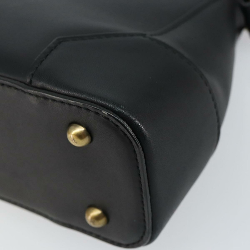 【日本直送】BURBERRY 黑色金色皮革單肩包 正品 ep11428-14