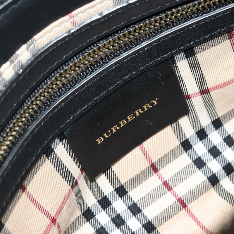 【日本直送】BURBERRY 黑色金色皮革單肩包 正品 ep11428-16