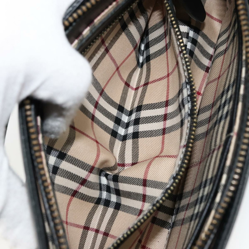 【日本直送】BURBERRY 黑色金色皮革單肩包 正品 ep11428-19