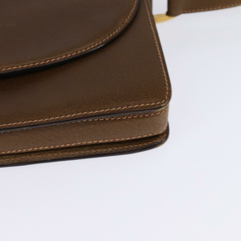 【日本直送】GUCCI 皮革肩背包 金棕色 正品 ep11437-13