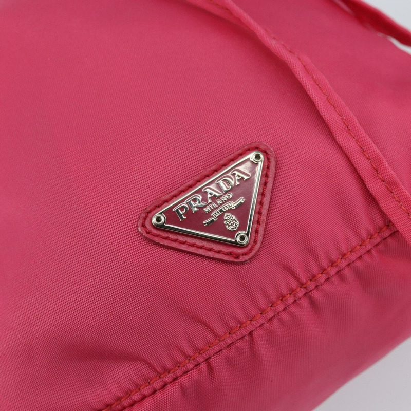 【日本直送】PRADA 尼龍粉金手拿包 正品 BA7028-16