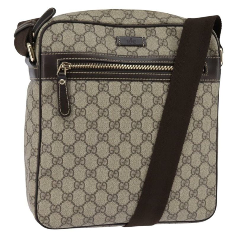 【日本直送】GUCCI GG Supreme 單肩包 PVC 米色 金色 201448 正品 ep11234-0