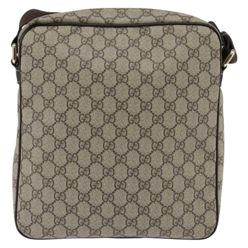 【日本直送】GUCCI GG Supreme 單肩包 PVC 米色 金色 201448 正品 ep11234-1