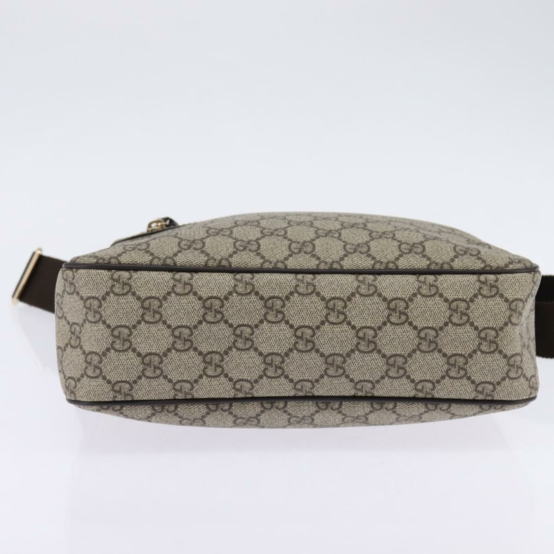 【日本直送】GUCCI GG Supreme 單肩包 PVC 米色 金色 201448 正品 ep11234-4