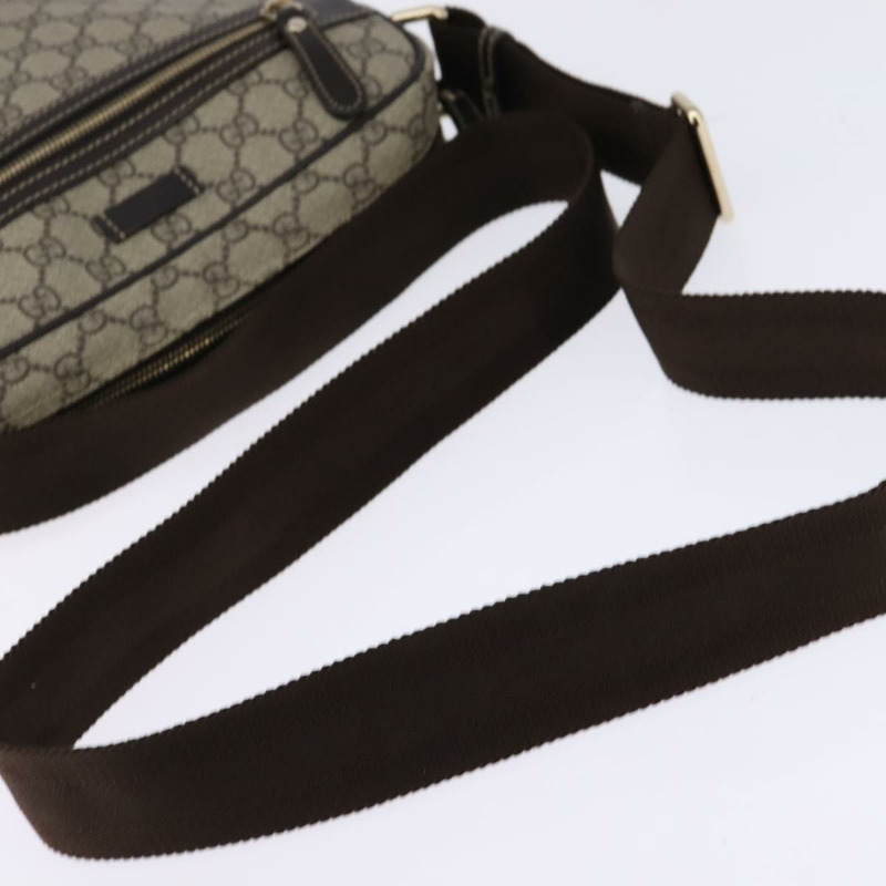 【日本直送】GUCCI GG Supreme 單肩包 PVC 米色 金色 201448 正品 ep11234-6