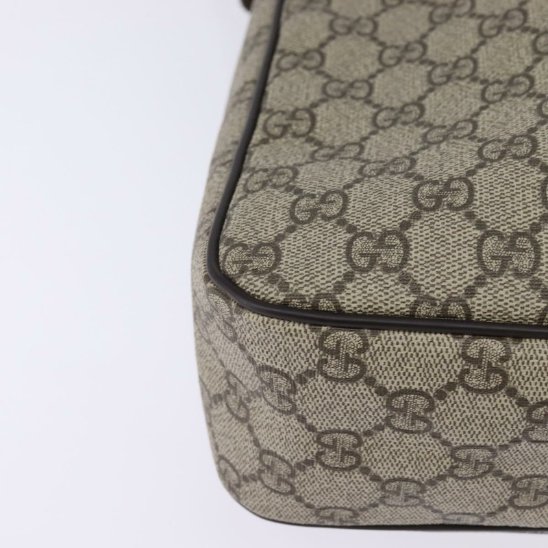 【日本直送】GUCCI GG Supreme 單肩包 PVC 米色 金色 201448 正品 ep11234-8