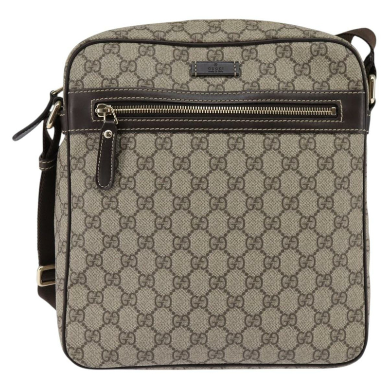 【日本直送】GUCCI GG Supreme 單肩包 PVC 米色 金色 201448 正品 ep11234-12