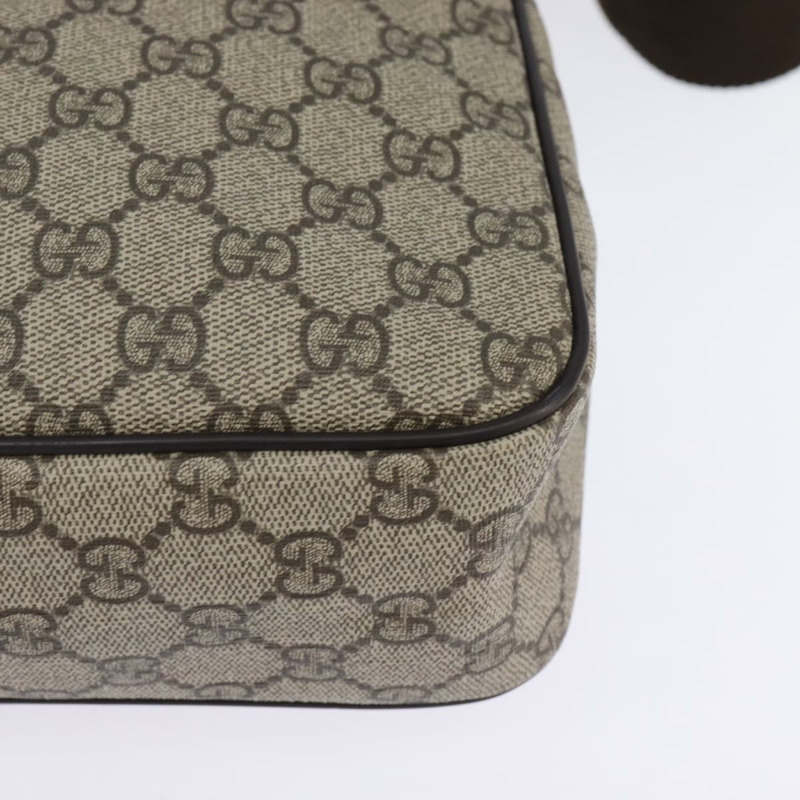【日本直送】GUCCI GG Supreme 單肩包 PVC 米色 金色 201448 正品 ep11234-13