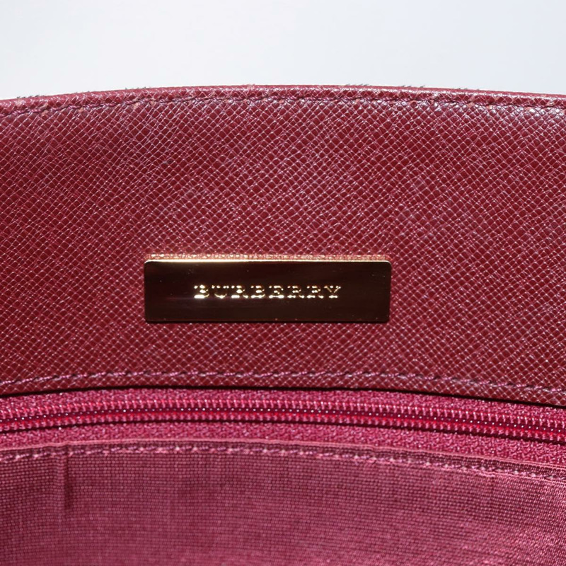 【日本直送】BURBERRY Nova 格紋帆布手提包 米色 金色 正品 ep11287-10