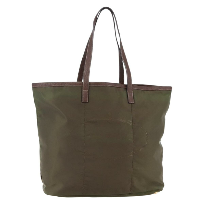 【日本直送】PRADA 尼龍卡其色金色托特包 正品 ep11268-0