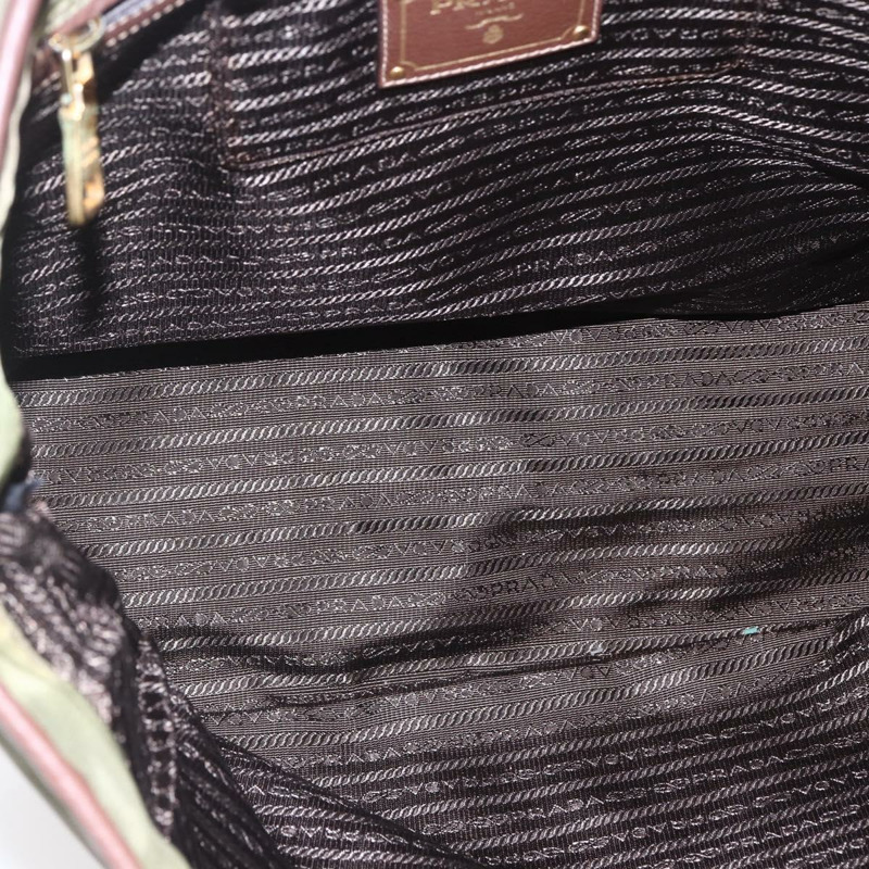 【日本直送】PRADA 尼龍卡其色金色托特包 正品 ep11268-9